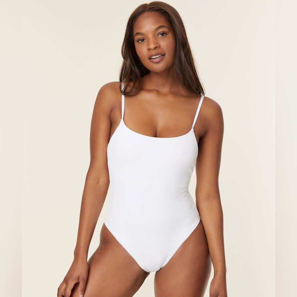 Andie The Jetties Rib One Piece Long Torso NWT